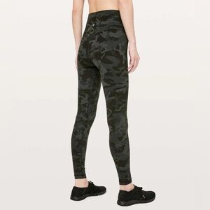 Lululemon Align Pant *Full Length 28” Incognito Camo Multi Gator Green Legging